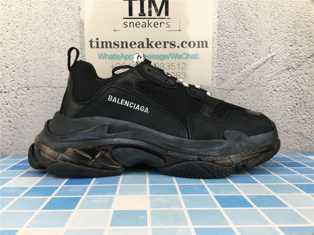 G5 Batch Balenciaga Triple S Black Clear Sole